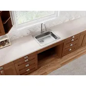 Elkay GE12521LMR2 Single Bowl Drop-In Stainless Steel Kitchen Sink, 25" X 21.25" / Center Drain 5 image