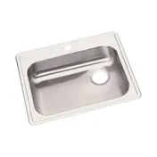 Elkay GE12521R1 Single Bowl Drop-In Stainless Steel Kitchen Sink, 25" X 21.25" / Right Drain - 1 Hole 3 image