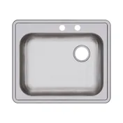 Elkay GE12521RMR2 Single Bowl Drop-In Stainless Steel Kitchen Sink, 25" X 21.25" / Center Drain 3 image