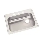 Elkay GE12522R1 Single Bowl Drop-In Stainless Steel Kitchen Sink, 25" X 22" / 22 Gauge - Right Drain  1 image