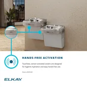 Elkay LZOOSTL8LC Versatile ADA Water Cooler, Filtered - Refrigerated / Stainless - 8 GPH / Hands-Free  6 image