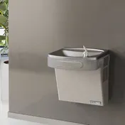 Elkay LZSG8L 19" Wall Mount High Efficiency ADA Cooler, Filtered - Refrigerated / Light Gray - 8 GPH 2 image