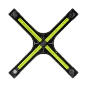 FLAT Tech CT2064 Self-Stabilizing Adjustable Height Black Table Base with Pneumatic Post- 22" x 22" 3 image