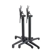 G & A FX2626 Aluminum Table Base, 26"x26" Base Spread, Dining Height, Black Finish, Folding & Nesting 2 image