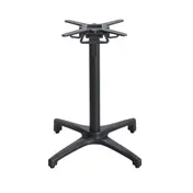 G & A FX2626 Aluminum Table Base, 26"x26" Base Spread, Dining Height, Black Finish, Folding & Nesting 1 image
