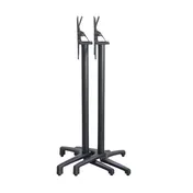 G & A FXH2626 Aluminum Table Base, 26"x26" Bar Height, Folding, Black Finish, Self Leveling 2 image