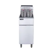 Dukers Appliance Co DCF3-NG Full Pot Floor Model Gas Fryer w/ 40 Lb Capacity, 90.000 BTU 1 image