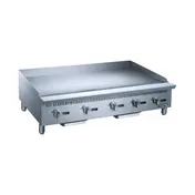 Dukers Appliance Co DCGM60 60" Countertop Manual Gas Griddle, 3/4" Steel Plate, 150.000 BTU 1 image