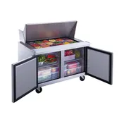 Dukers Appliance Co DSP48-18M-S2 48" Mega Top Sandwich/Salad Prep Table w/ 2 Doors, 18 Pans 3 image