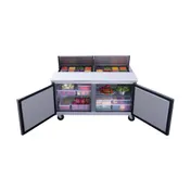 Dukers Appliance Co DSP60-16-S2 60" Sandwich/Salad Prep Table w/ 2 Doors, 16 Pans 2 image