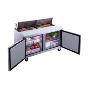 Dukers Appliance Co DSP60-16-S2 60" Sandwich/Salad Prep Table w/ 2 Doors, 16 Pans 3 image