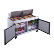 Dukers Appliance Co DSP60-24M-S2 60" Mega Top Sandwich/Salad Prep Table w/ 2 Doors, 24 Pans 3 image