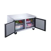Dukers Appliance Co DUC60R 60" 2-Doors Undercounter Refrigerator, Stainless Steel, 15.53 cu. ft. 3 image