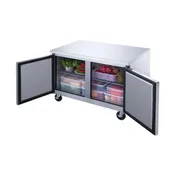 Dukers Appliance Co DUC60R 60" 2-Doors Undercounter Refrigerator, Stainless Steel, 15.53 cu. ft. 4 image