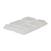 Cambro 10146DCPC190 Tray Lid - Fits 6-Comp Tray, 10-1/16" x 14-1/16" x 1-7/16", Dishwasher Safe 1 image