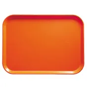 Cambro 1216220 Camtray Tray, 12" x 16-5/16" Orange Fiberglass, Dishwasher Safe, NSF 1 image