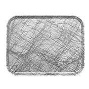 Cambro 1216277 Camtray Rectangular Tray 12" x 16-5/16" Fiberglass Swirl Gray NSF Dishwasher Safe 1 image