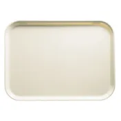 Cambro 1318538 Rectangular Tray, 12-5/8" x 17-3/4" x 11/16" Fiberglass, White, NSF, Dishwasher Safe 1 image