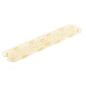 Cambro 20LPHPD150 H-Pan Drain Shelf - 1/2-Size Long Amber Plastic, -40°F to 300°F, NSF 1 image