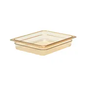 Cambro 22HP150 - H-Pan Half-Size Food Pan, 2-1/2″ Deep, Amber, Non-Stick, -40°F to 375°F, NSF 1 image