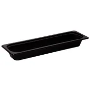 Cambro 22LPHP110 H-Pan 1/2-Size, 2-1/2″ Deep, Black Plastic, -40°F to 300°F, NSF 1 image