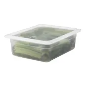 Cambro 24PP190 Food Pan - 1/2 Size, 4" Deep, Translucent Polypropylene, NSF 2 image