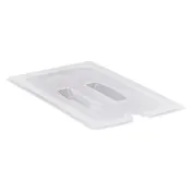 Cambro 30PPCHN190 1/3-Size Translucent PP Pan Cover With Handle & Spoon Notch, NSF 1 image