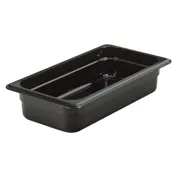 Cambro 32HP110 H-Pan 1/3 Size, 2-1/2" Deep, Black Non-Stick, -40°F to 375°F, NSF 1 image