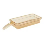 Cambro 32HP1H150 H-Pan Food Pan, 1/3 Size, 2-1/2″ Deep Amber Hi-Temp Plastic NSF -40°F to 375°F 1 image