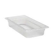 Cambro 32PP190 Food Pan - 1/3 Size, 2-1/2" Deep Translucent Polypropylene, NSF 1 image
