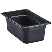 Cambro 44HP110 H-Pan Food Pan - 1/4, 4" Deep, Black Hi-Temp, Non-Stick, -40°F-375°F, NSF 1 image
