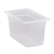 Cambro 46PP190 Food Pan - 1/4 Size, 6" Deep, Translucent Polypropylene, NSF 1 image