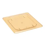 Cambro 60HPC150 H-Pan Plastic Cover, 1/6 Flat Amber Lid, Non-Stick -40°F to 300°F NSF 1 image