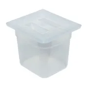 Cambro 60PPCH190 1/6 Size Handled Translucent Polypropylene Lid, NSF 2 image