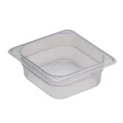 Cambro 62PP190 - 1/6 Size Translucent Polypropylene Food Pan, 2-1/2" Deep, NSF 1 image