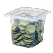 Cambro 66PP190 - 1/6 Size Translucent Polypropylene Food Pan, 6" Deep, NSF 2 image
