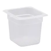 Cambro 66PP190 - 1/6 Size Translucent Polypropylene Food Pan, 6" Deep, NSF 1 image