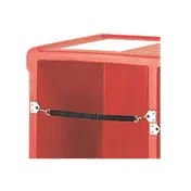 Cambro 730STP110 Specialty Smallwares Retainer Strap Tray, 22-1/2" L, Black Plastic 1 image
