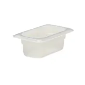 Cambro 92PP190 Pan - 1/9 Size, 2.5" Deep, Translucent Polypropylene, NSF 1 image