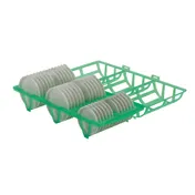 Cambro CLRWSR36452 Camrack Wash & Store Rack Lids, 8-1/4" x 17-7/8" x 5-1/2" Kelly Green 2 image