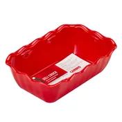 Cambro DC5404 - 2.2 Qt Rect Deli Crock, 10-5/16" x 6-13/16" Red SAN, NSF, Impact/Chip Resistant 1 image