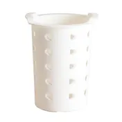 Cambro FWC56148 Flatware Cylinder Insert Holder, 4-1/2" dia., White Plastic 1 image