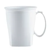 Cambro MDSHM8148 Harbor Mug, 8 oz, 4-1/2" Dia x 4" H, White Polypropylene, Dishwasher Safe 1 image