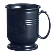 Cambro MDSM8110 8 oz Plastic Mug, 4.5" Dia x 4" H, Black Polypropylene, Dishwasher Safe, NSF 1 image