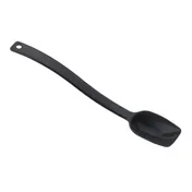 Cambro SPO10CW110 - 10" Buffet Spoon, 3/4 oz, Black Plastic, Hanging Hole, NSF 1 image