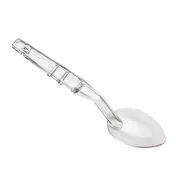 Cambro SPO11CW135 Deli Serving Spoon, 11" Clear Polycarbonate, Notched Back, Hanging Hole, NSF 1 image