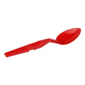 Cambro SPO11CW404 Deli Serving Spoon, 11" Red Plastic, Notched Back & Hanging Hole, NSF 1 image