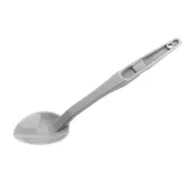 Cambro SPO13CW148 Deli Serving Spoon 13-14" White Polycarbonate, Notched Back, Hanging Hole, NSF 1 image