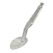 Cambro SPOP11CW135 - 11" Clear PC Deli Spoon, Perforated, Notched, Hang, Dish Safe, NSF 1 image