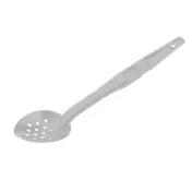 Cambro SPOP13CW148 - 13" Perforated Deli Spoon, White PC Hanging Hole, Dishwasher Safe NSF 1 image